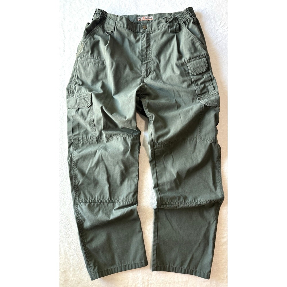 5.11 Taclite Pro Ripstop Pants Mens 36x32 (Fits 34x31)Green Olive Cargo Utility